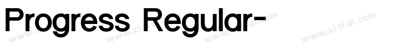Progress Regular字体转换
